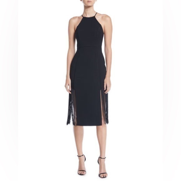 Aijek Arman Embroidered Toga Full Dress Fringe Halter Dress 1 2 4 U9
